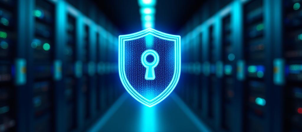 Concetto di sicurezza dati e protezione privacy digitale